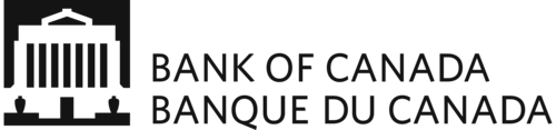 A black and white logo for the bank of canada