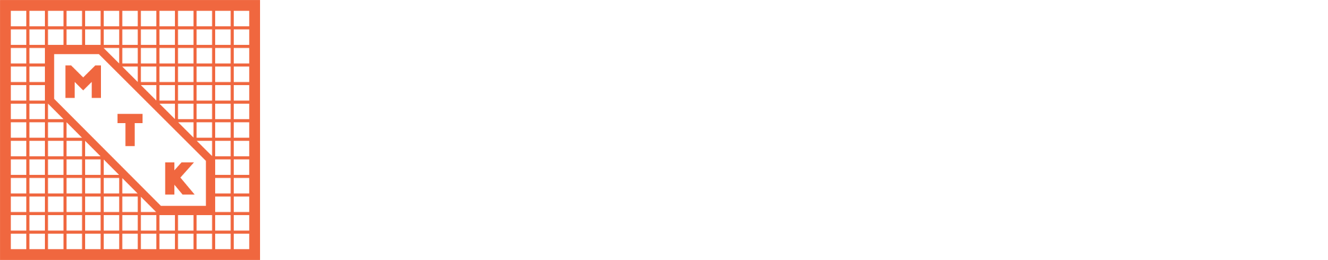 Se muestra un logotipo de una empresa llamada mtk sobre un fondo blanco.