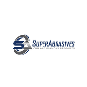 Un logotipo para una empresa llamada superabrasivos cbn y productos de diamante.
