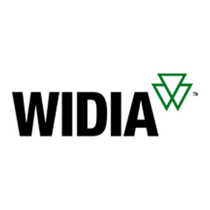 Un logotipo para Widoa con un triángulo verde en el medio.