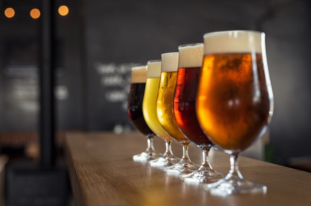Glasses With Different Beers — Pub in Stuart Park, NT 