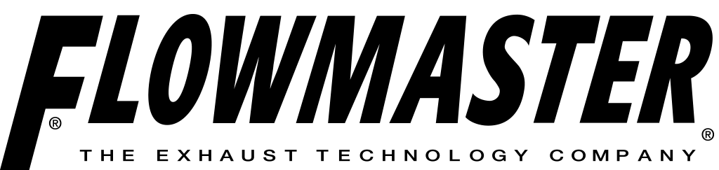 A black and white logo for flowmaster the exhaust technology company