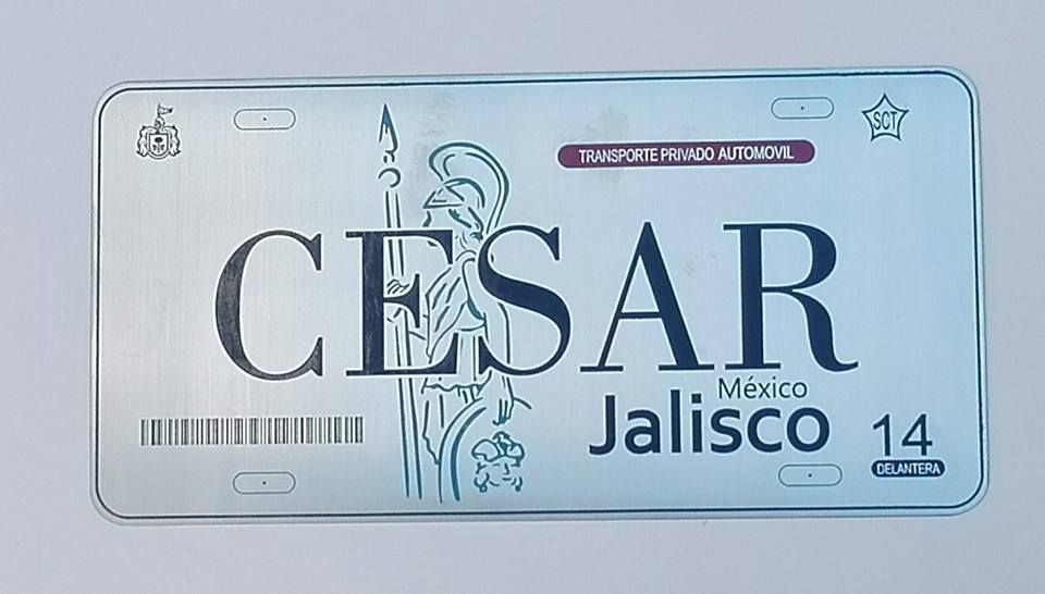 PLACA Acero inoxidable CESAR