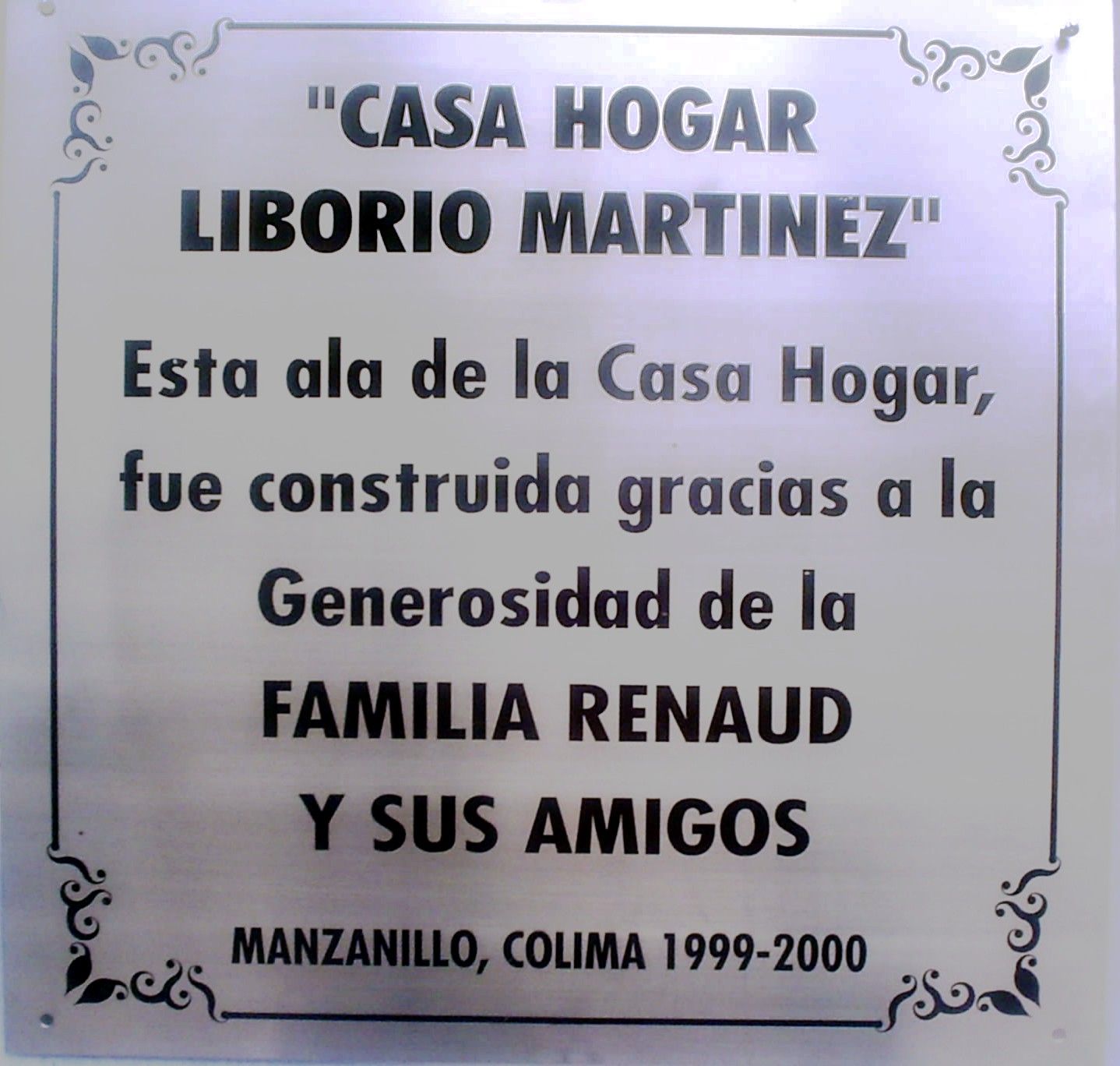 Placa Acero Inoxidable Grabada