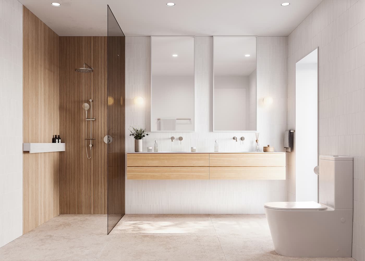 Minimalist Bathroom — Coffs Coast Designer Bathrooms in Toormina, NSW