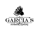 Garcia's Outdoor Lighting logo with a light fixture above the text "Garcia's Outdoor Lighting."