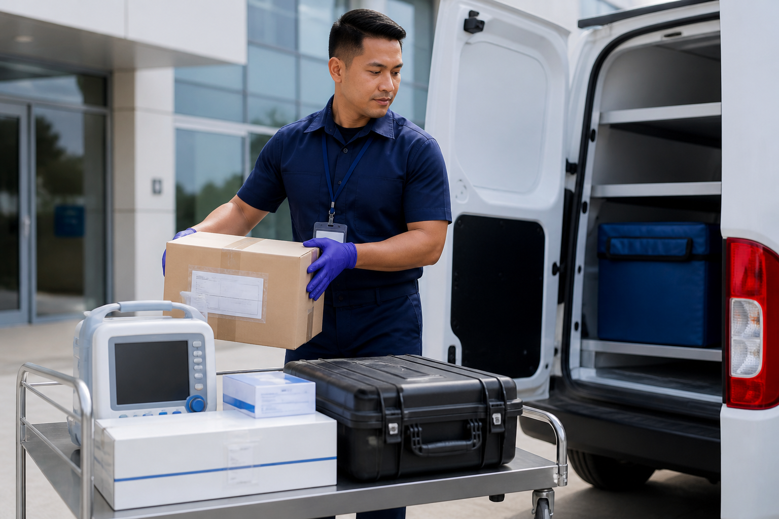 Medical devices and healthcare supplies delivery service