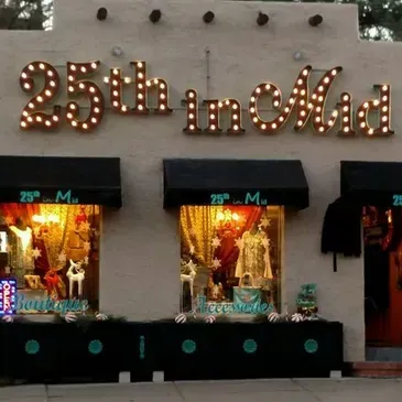 The outside of a store called 25th im mid