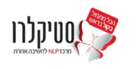nlp - העצמה אישית קורס אימון בחשיבה אחרת - רחל סטיקלרו