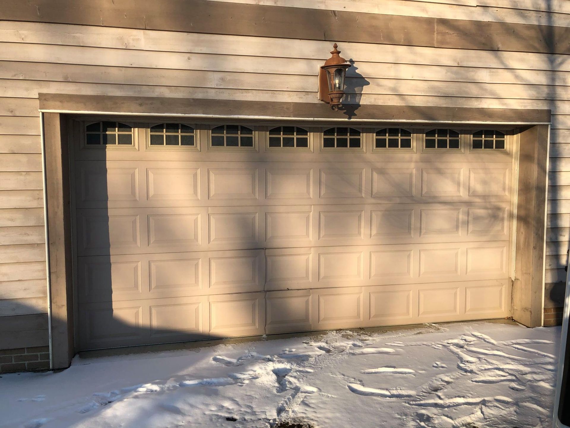 garage door installation after