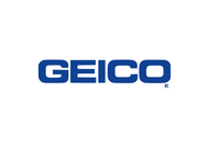 Blue GEICO logo on a white background