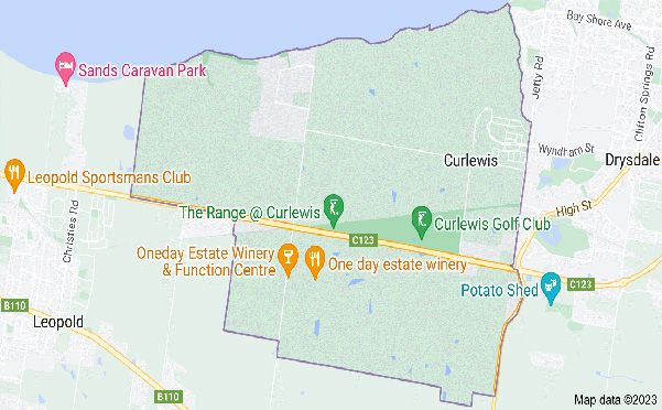 Curlewis map