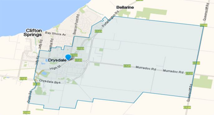 Clifton Springs map