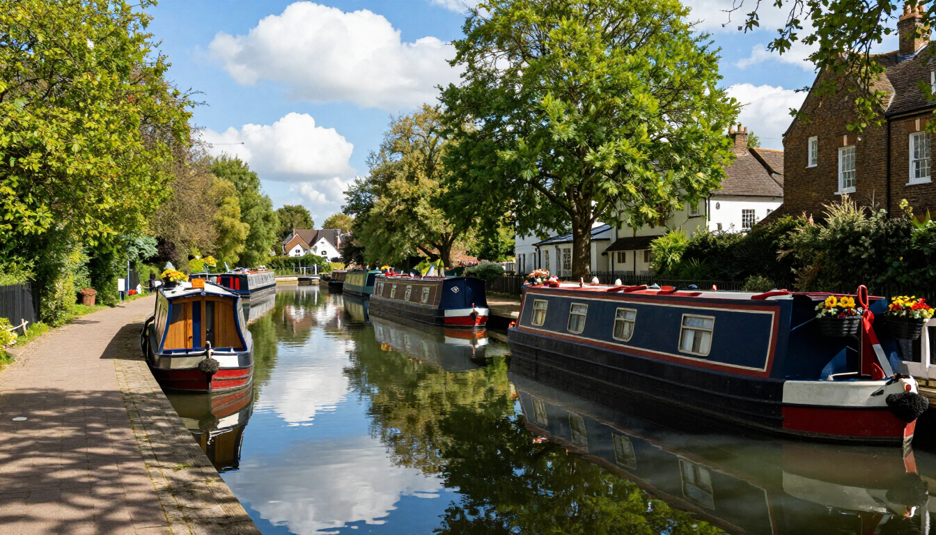 Scenic view of West London business district near Maida Vale.
