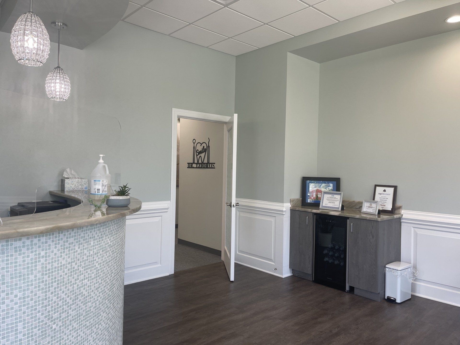 waiting room for dental patients in Harrisburg NC | Top family dentist for crowns, gum disease treatment and more