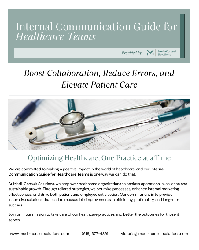Internal Communication Guide for Healthcare Teams