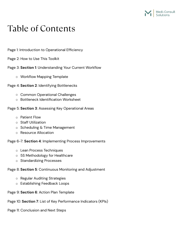 Operations Efficiency Audit Toolkit