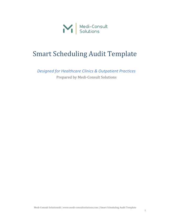 Smart Scheduling Audit Template