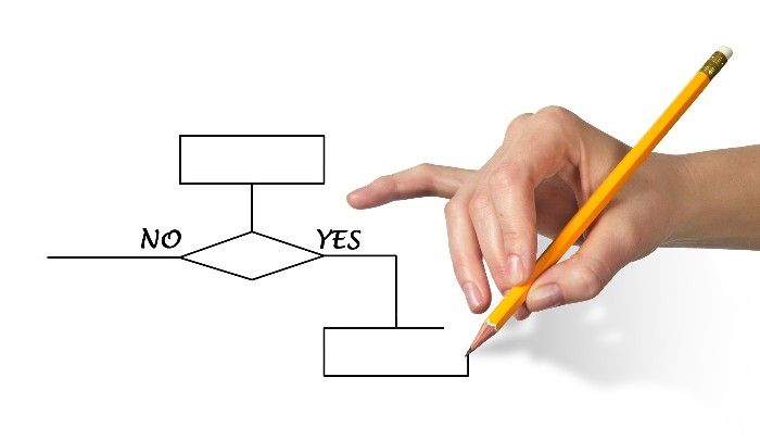 Hand with pencil points to 