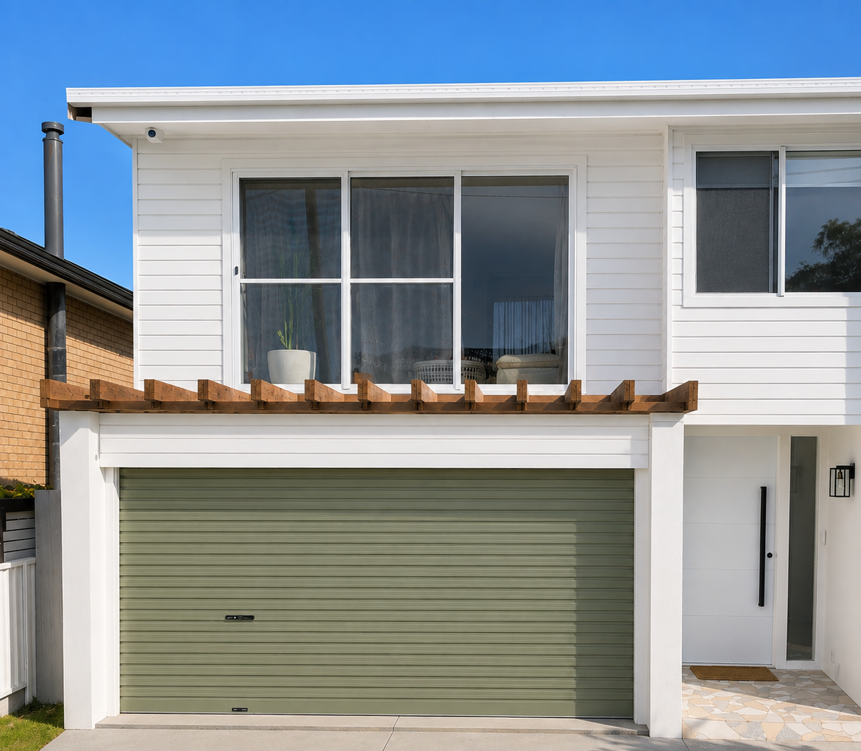 Backyard Deck and Gazebo With White Roof — Lakecrest Projects in Belmont North, NSW