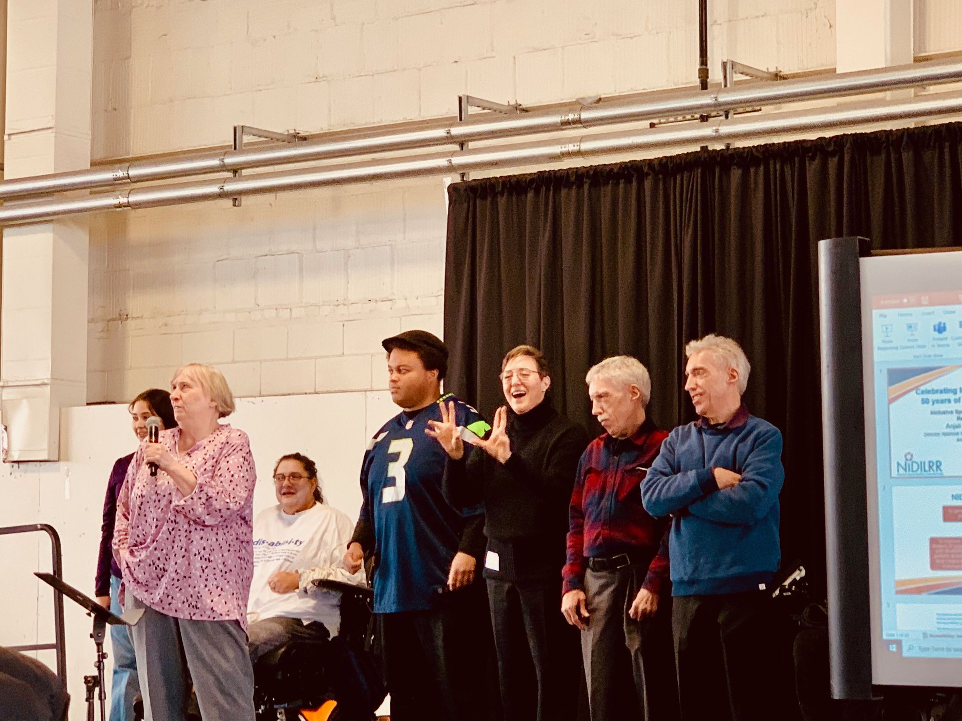 Several community members presented an engaging skit about the Rehab Act. 