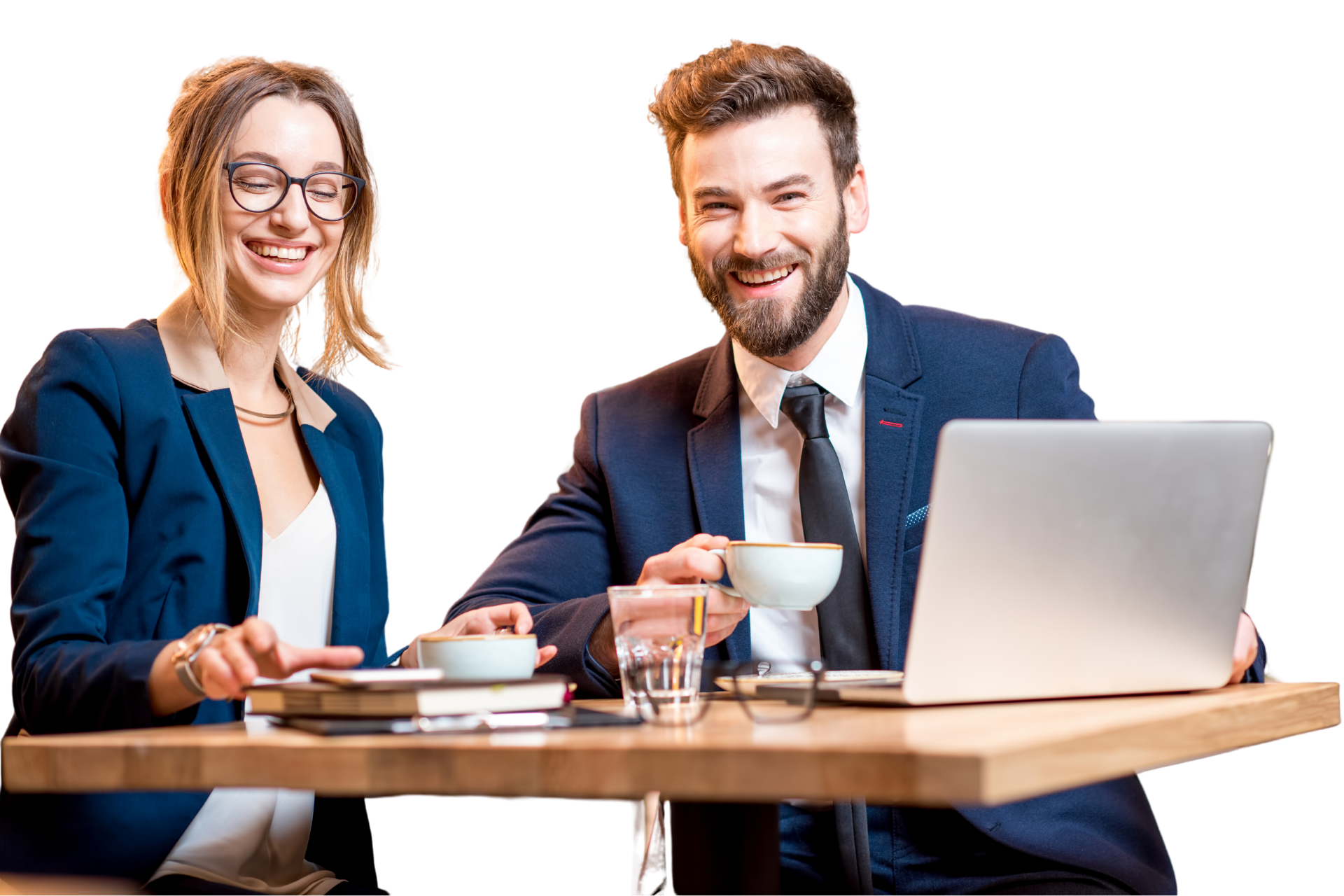 Small business owner and manager reviewing outsourced HR options in a regional Victorian workplace