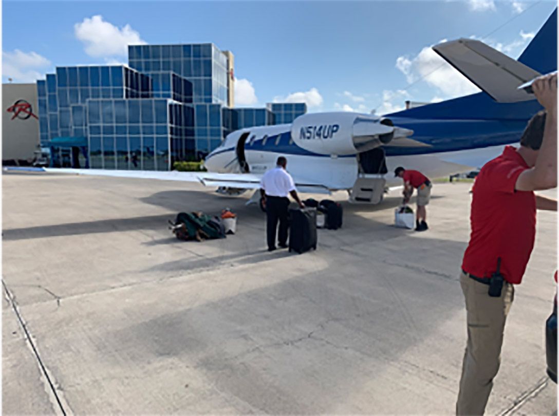 Passenger Baggage Beside The Plane | Sarasota County, FL | Shoreline Airport Transportation LLC
