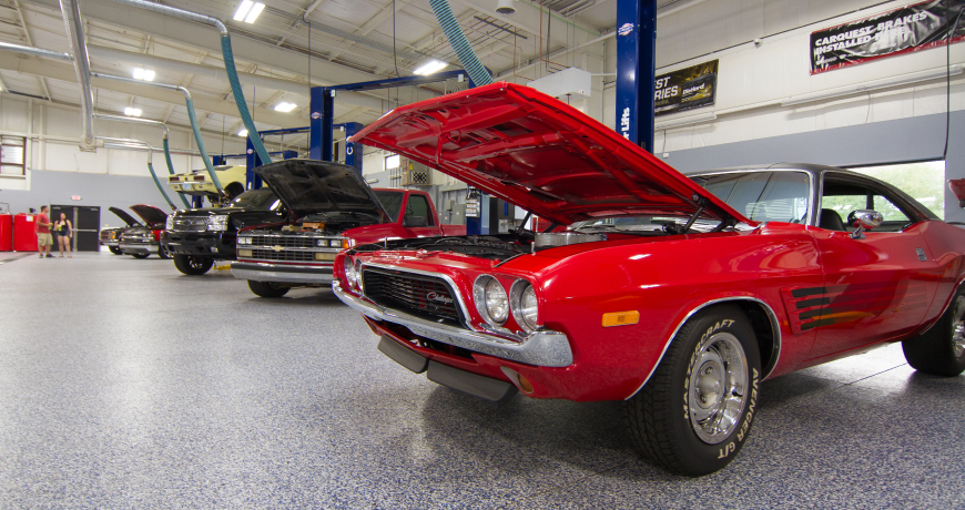 Car In Garage | Full Throttle Automotive Llc