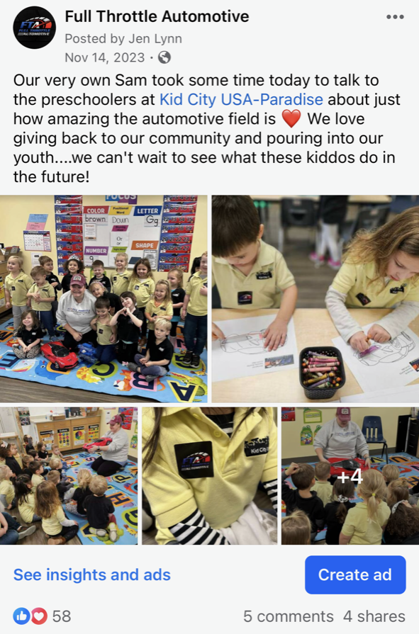 Facebook Post | Full Throttle Automotive