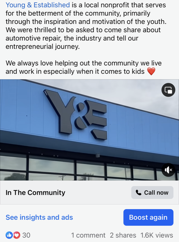 Facebook Post | Full Throttle Automotive