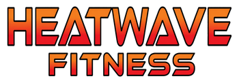 Heatwave Fitness logo in orange and red text on a white background