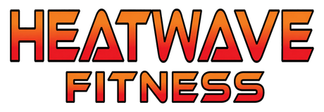 Heatwave Fitness logo in orange and red text on a white background