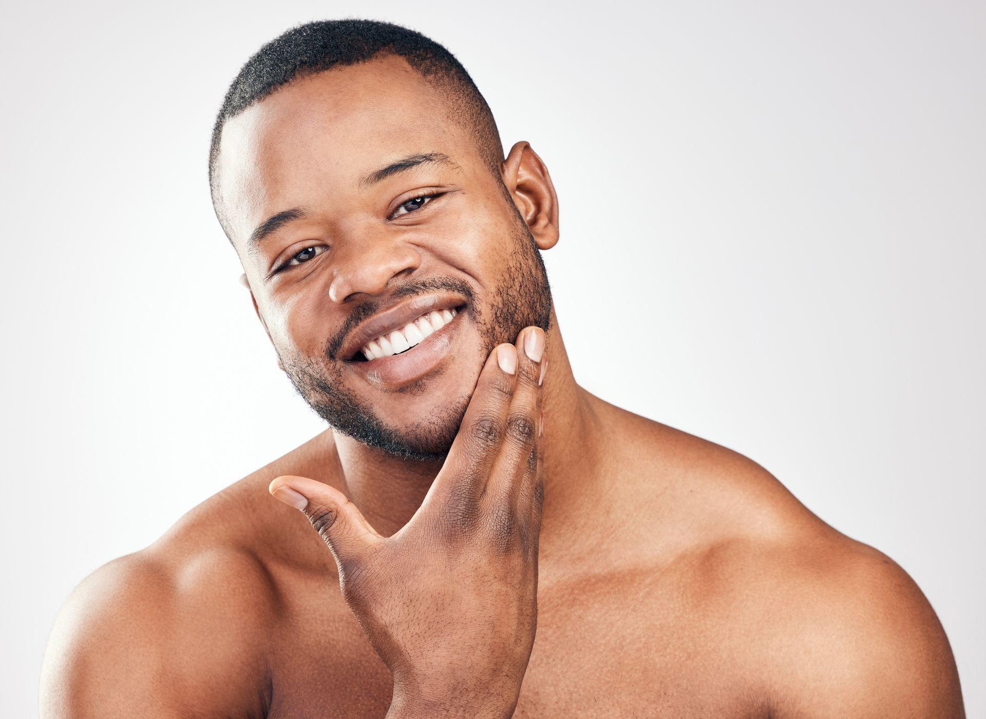 man with good skin