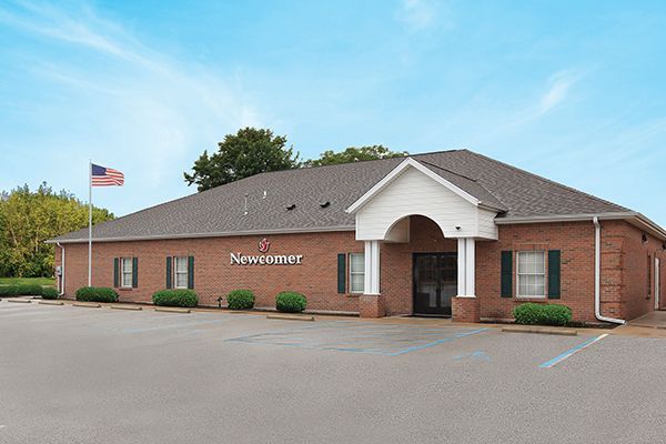 Brick building with