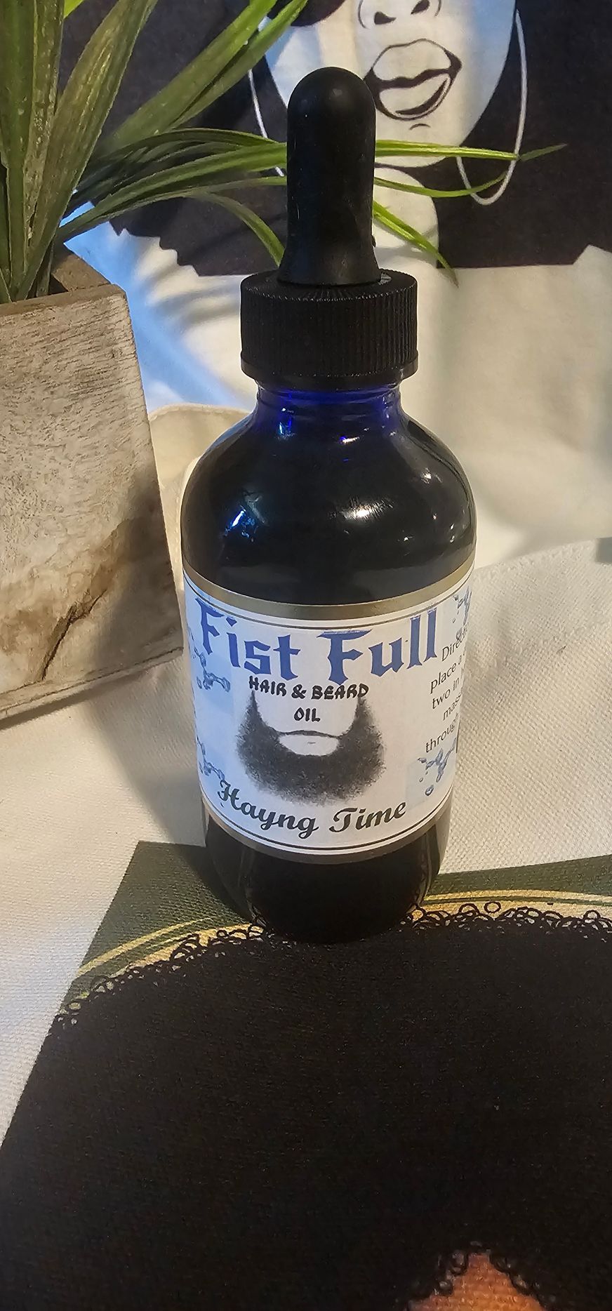 Fist Full  Men's Beard  Hair Oil & Cream  Set
