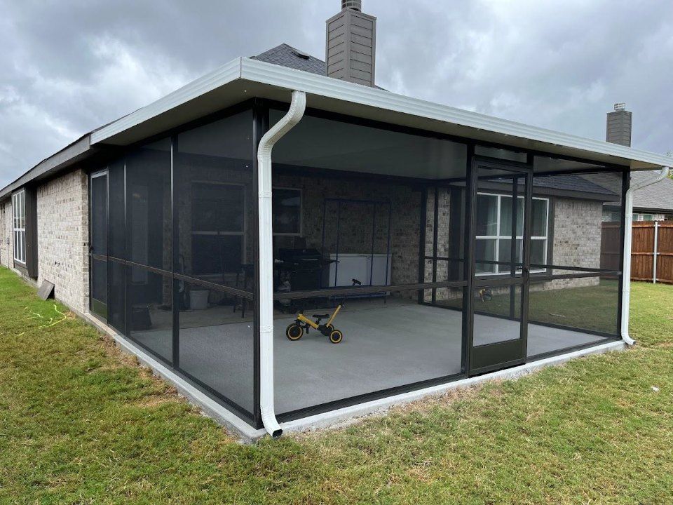 Screened patio enclosure