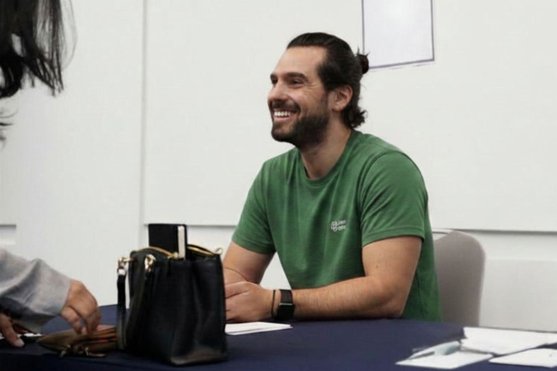 person smiling