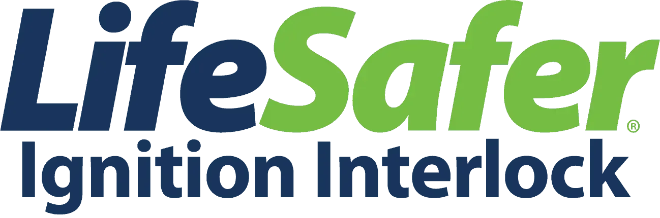 LifeSafer Ignition Interlock logo in blue and green text on white background