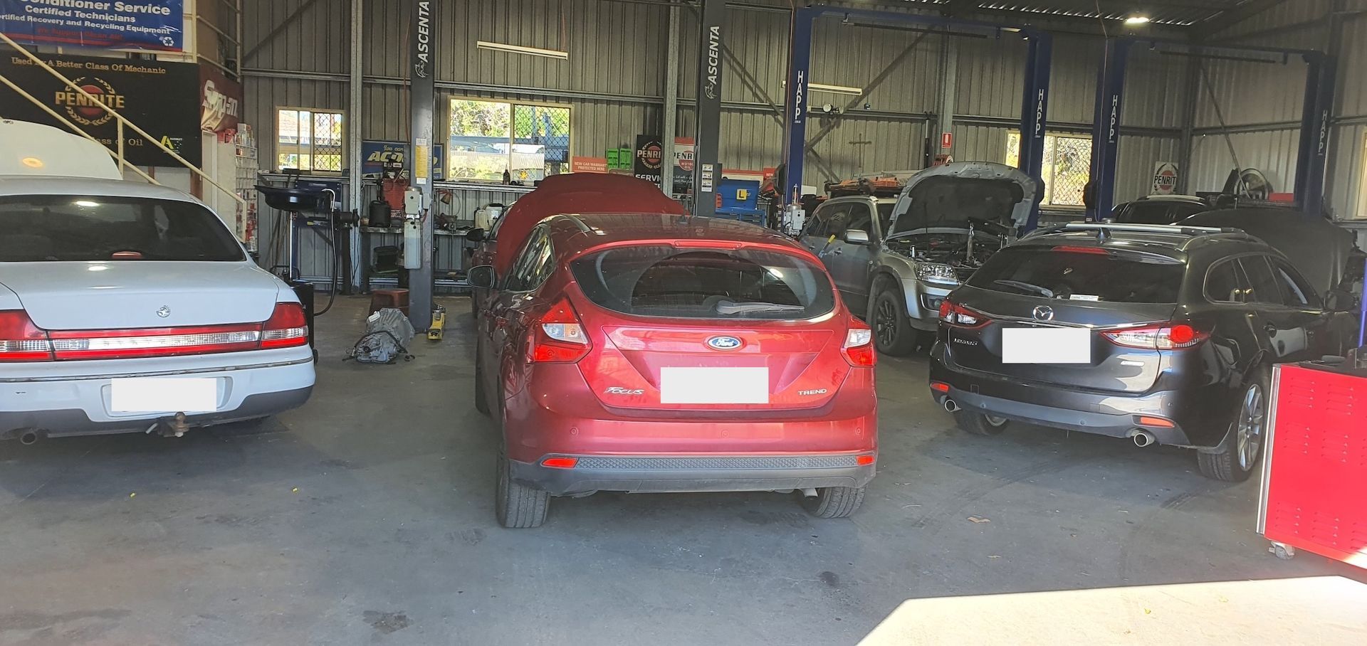 Cars In The Workshop For Servicing — H.M. Mechanical in Drayton, QLD
