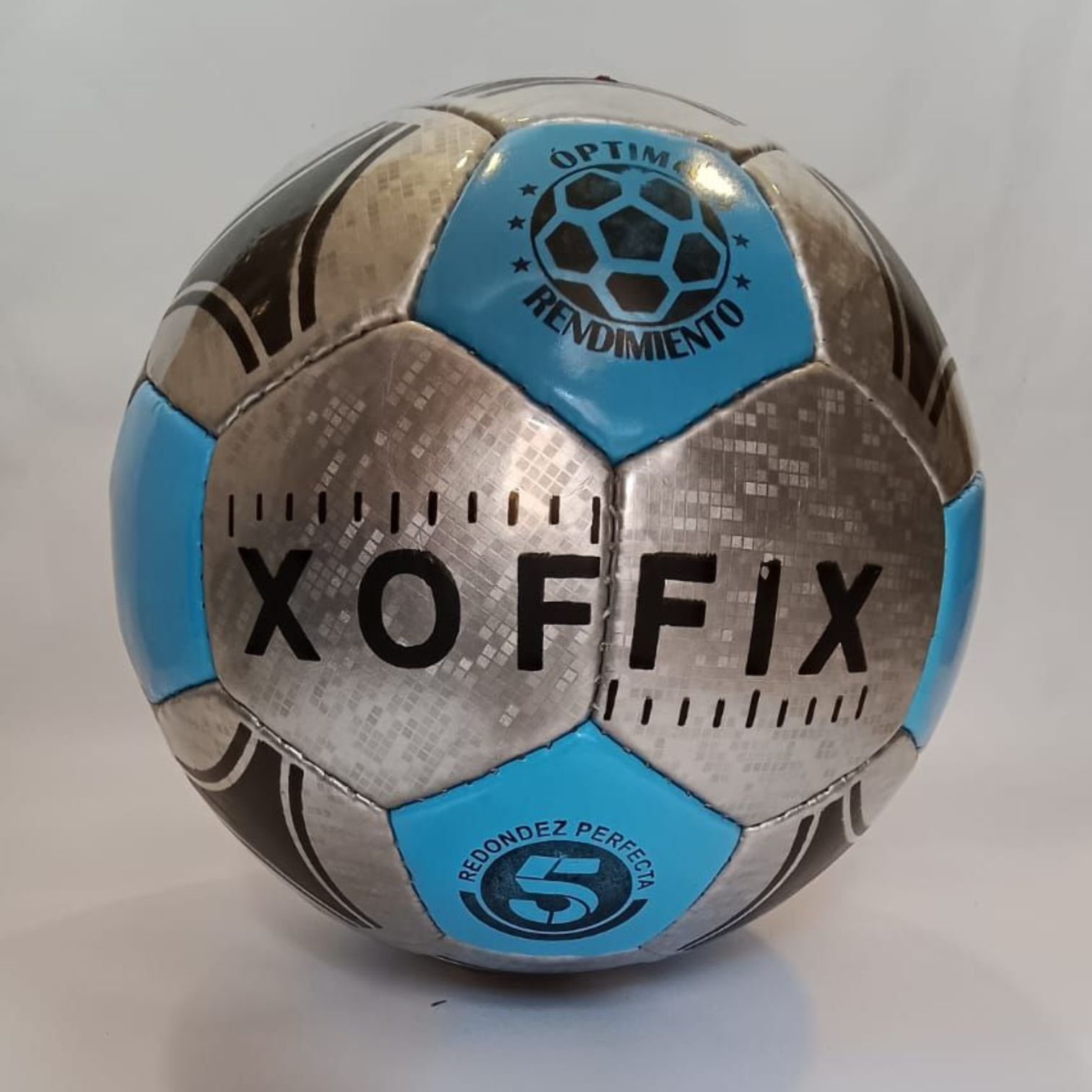 Pelota de PVC I CELESTE Y GRIS