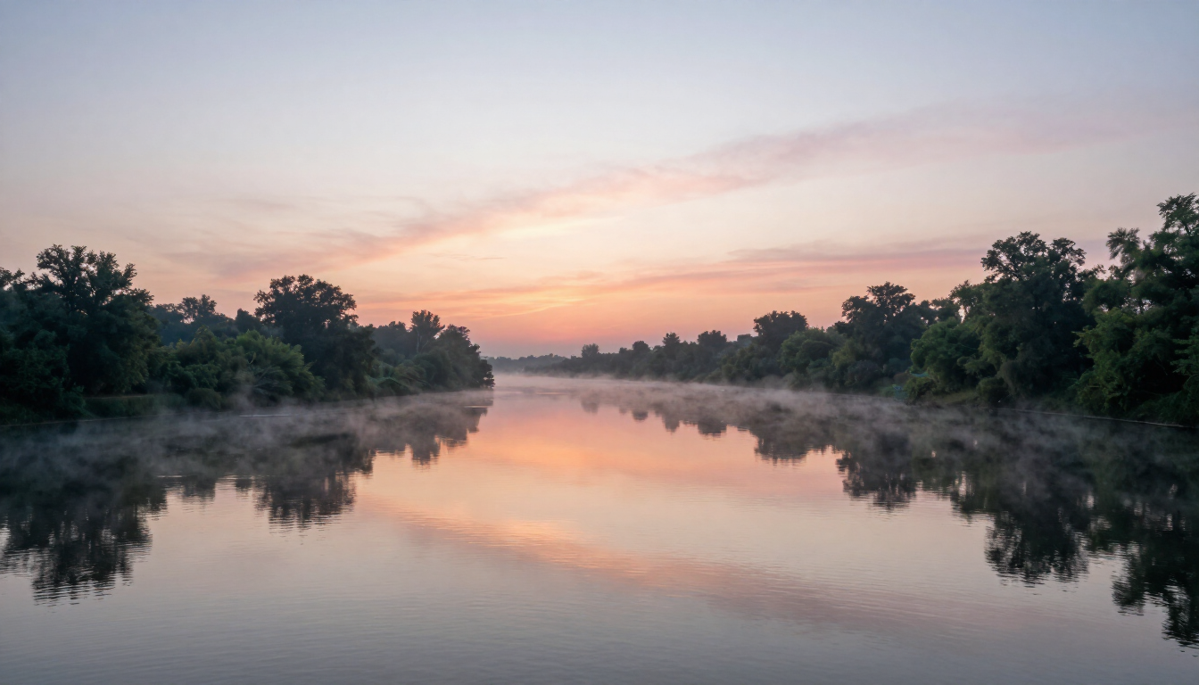 A peaceful Sacramento landscape representing calm and preparation.