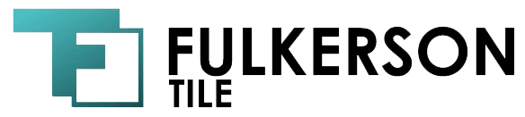 Logo for Fulkerson Tile, featuring a teal and white design next to the company name.