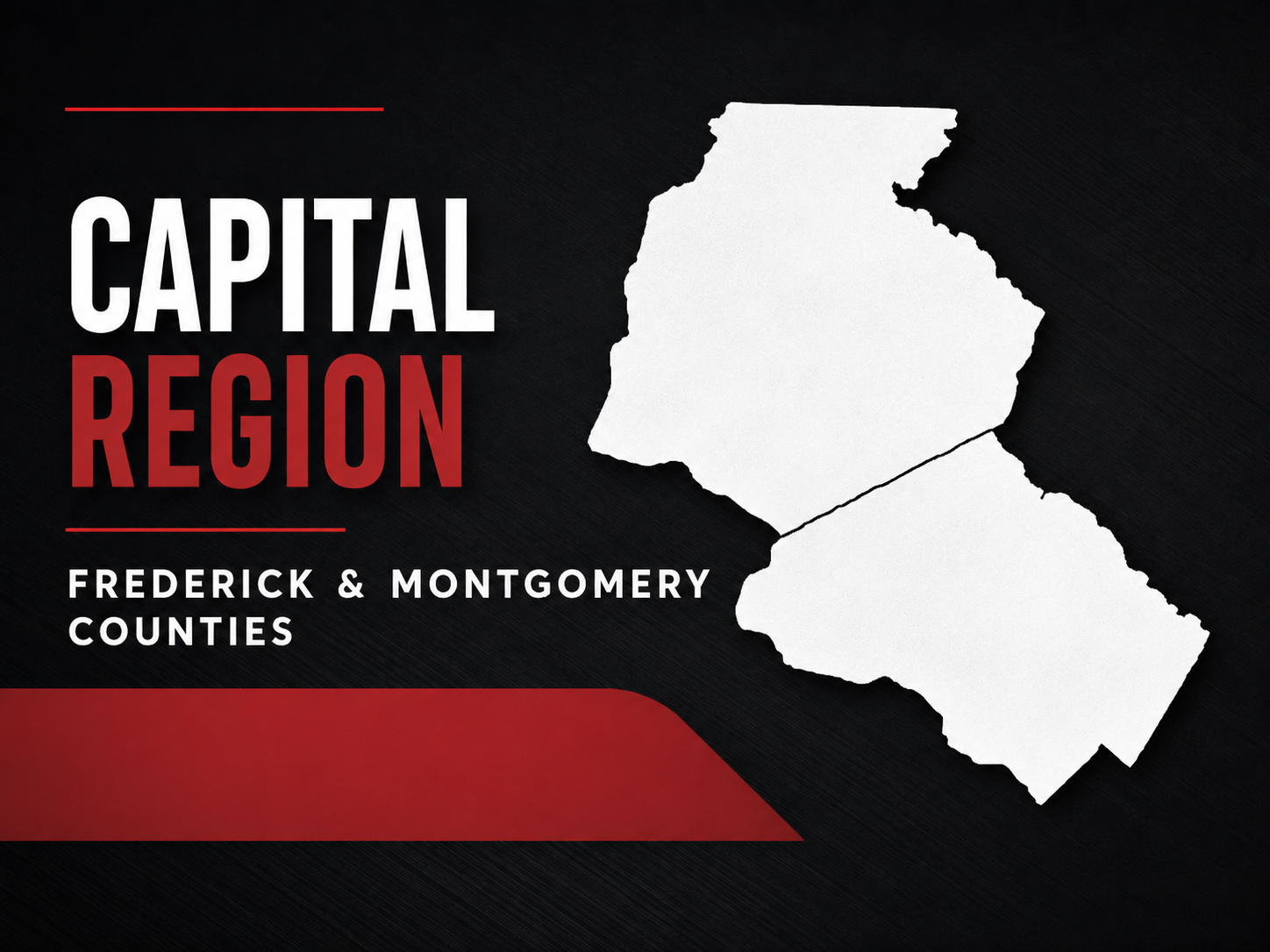 Seipp Roofing Capital Region service area covering Frederick and Montgomery Counties