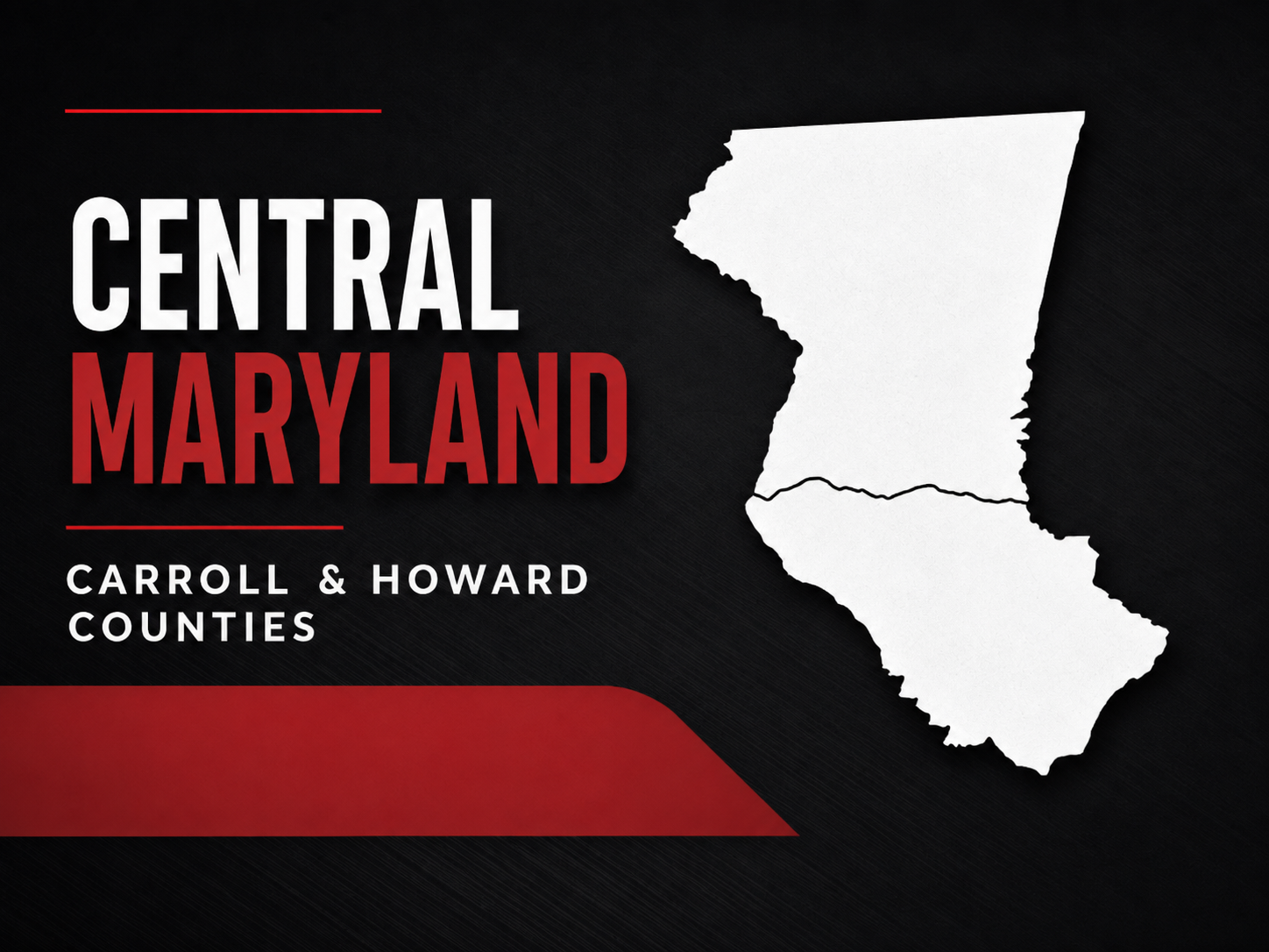 Seipp Roofing Capital Region service area covering Frederick and Montgomery Counties