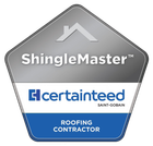 CertainTeed ShingleMaster roofing contractor certification logo