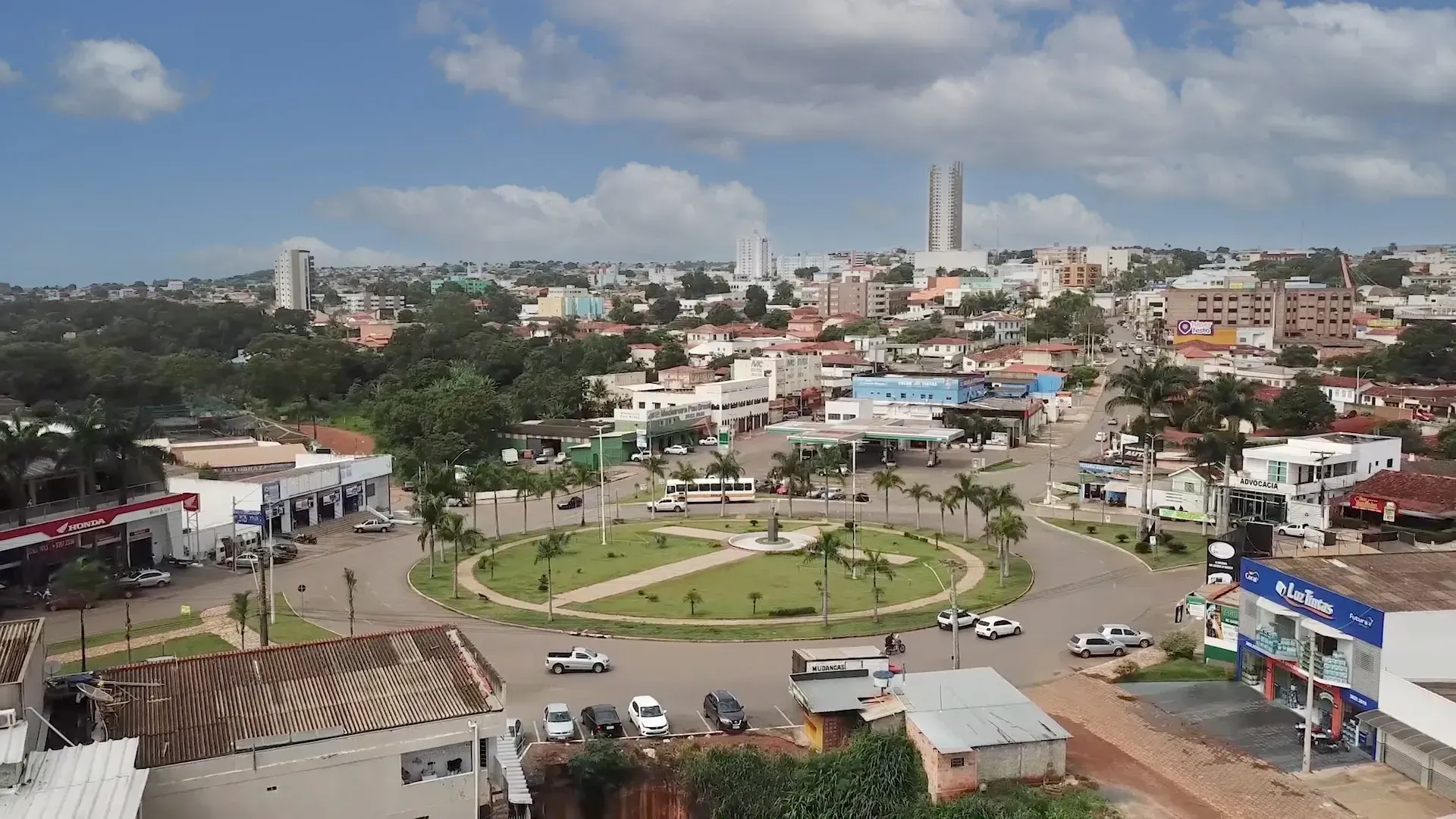 Vista aérea da cidade de Luziânia, GO