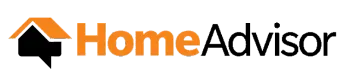 HomeAdvisor logo with orange house icon and black-and-orange text
