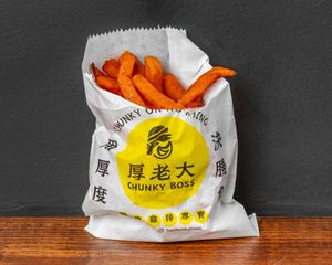 Bag of sweet potato fries with 