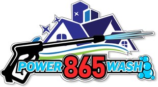 A logo for a company called  865 power  wash
