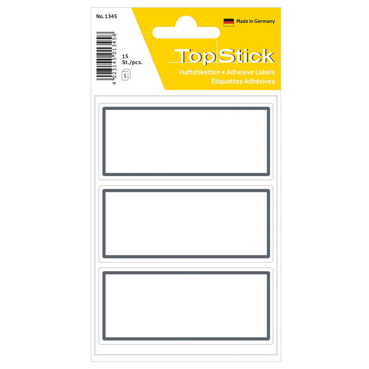 etiquetas permanentes topstick ref.1345